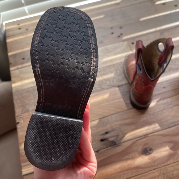 Kids Ostrich Skin Cowboy Boots - Picture 7 of 8